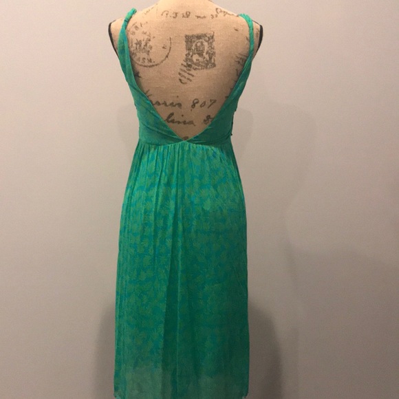 Diane Von Furstenberg Glenn silk mesh midi dress - Picture 3 of 5